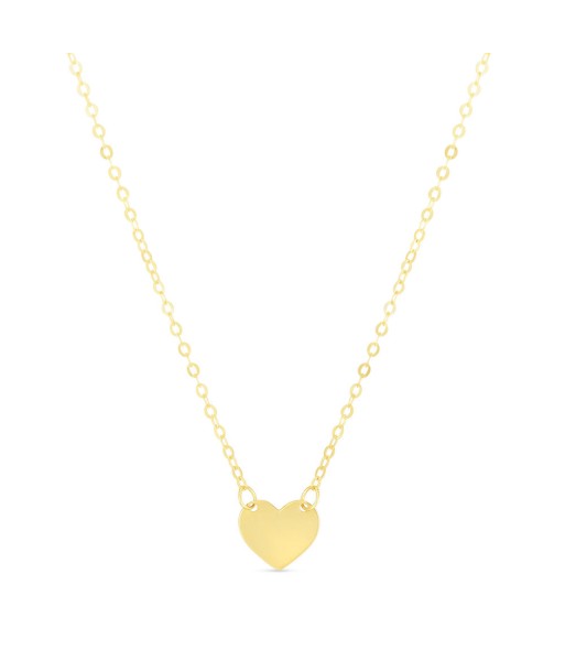 14k Yellow Gold Mini Heart Necklace à prix réduit toute l'année