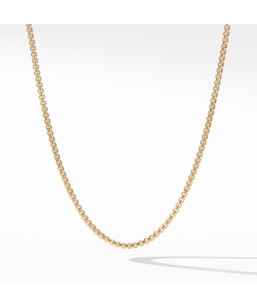 David Yurman Men's Box Chain Necklace in 18k Yellow Gold online