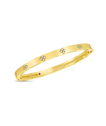 Roberto Coin 18k Yellow Gold Verona Narrow Diamond Bangle 8882970AYBAX Découvrez la collection