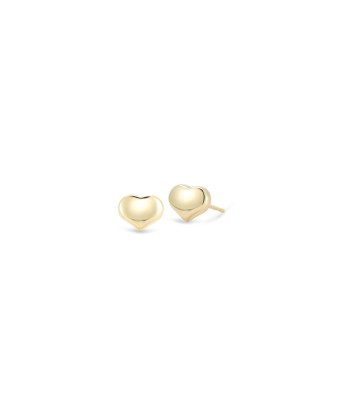 Roberto Coin 18k Yellow Gold Tiny Treasure Heart Stud Earrings 023238AYER00 en stock