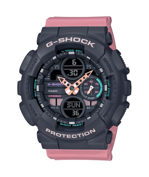 Casio G-Shock GMAS140-4A Peach Pink Womens Watch 90's Colors Fin de série