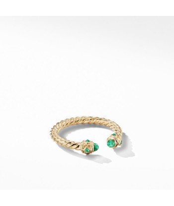 David Yurman Renaissance Ring in 18K Gold with Emeralds français