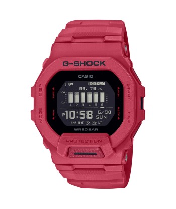 CASIO G-Shock GBD200RD-4 Burning Red Watch Power Trainer Square pas cher 