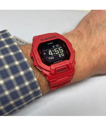 CASIO G-Shock GBD200RD-4 Burning Red Watch Power Trainer Square pas cher 