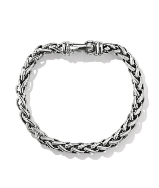 David Yurman Gents 6MM Wheat Chain Bracelet le des métaux précieux