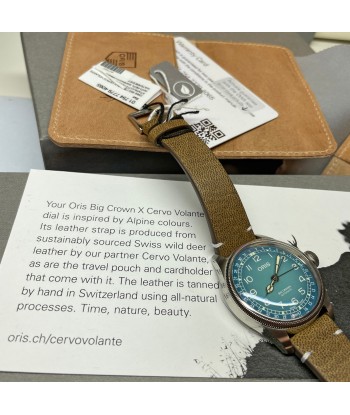 Oris 38MM Big Crown X Cervo Volante Gradient Blue Dial Watch 01 754 7779 4065-Set offre 