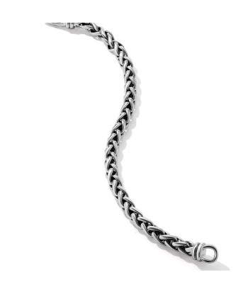 David Yurman Gents 6MM Wheat Chain Bracelet le des métaux précieux