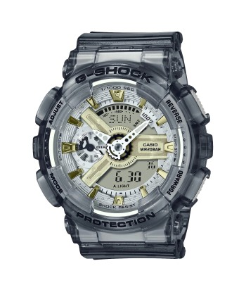 Casio G-Shock GMAS110GS-8A Grey Skeleton Gold Clear Womens Watch hantent personnes