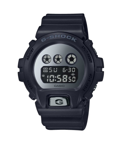 Casio G-Shock Metallic Silver Digital Black Watch DW6900MMA-1 les ctes