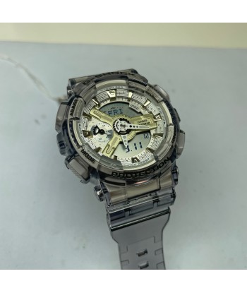 Casio G-Shock GMAS110GS-8A Grey Skeleton Gold Clear Womens Watch hantent personnes