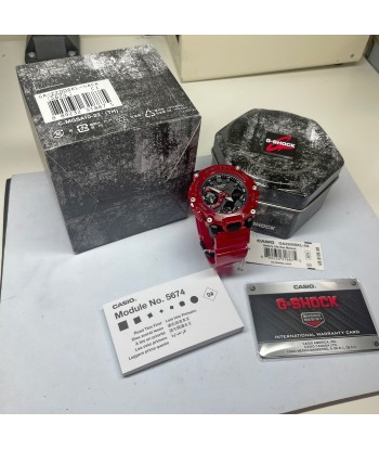 CASIO G-Shock GA2200SKL-4A Sound Waves Skeleton Translucent Red Watch paiement sécurisé