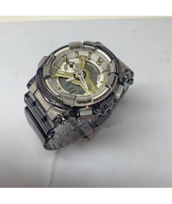 Casio G-Shock GMAS110GS-8A Grey Skeleton Gold Clear Womens Watch hantent personnes