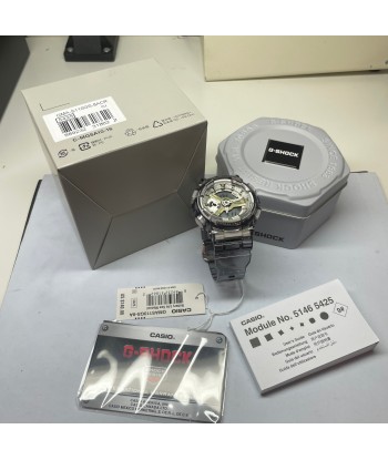 Casio G-Shock GMAS110GS-8A Grey Skeleton Gold Clear Womens Watch hantent personnes