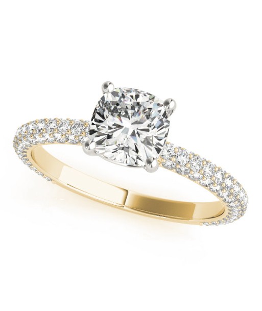 PAVE ENGAGEMENT RING WITH CU HEAD online