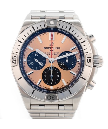 Pre-owned Breitling Chronomat B01 42 Stainless Steel Watch Copper AB0134101K1A1 shop