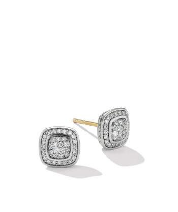 David Yurman Petite Albion Stud Earrings with Pave Diamonds Jusqu'à 80% De Réduction