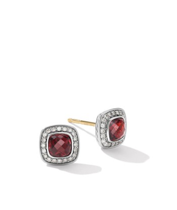 David Yurman Petite Albion Stud Earrings with Pave Diamonds de France