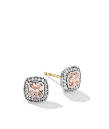 David Yurman Petite Albion Stud Earrings with Pave Diamonds de France