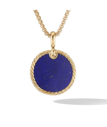 DY Elements Disc Pendant in 18K Yellow Gold with Lapis 50% de réduction en Octobre 2024