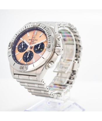 Pre-owned Breitling Chronomat B01 42 Stainless Steel Watch Copper AB0134101K1A1 shop