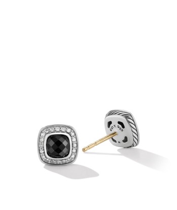 David Yurman Petite Albion Stud Earrings with Pave Diamonds de France