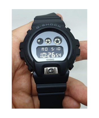 Casio G-Shock Metallic Silver Digital Black Watch DW6900MMA-1 les ctes