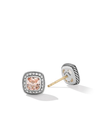 David Yurman Petite Albion Stud Earrings with Pave Diamonds de France