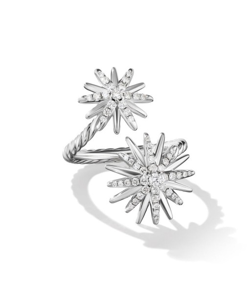 David Yurman Starburst Bypass Ring with Pave Diamonds votre