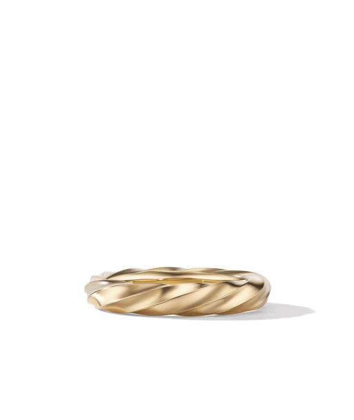 David Yurman Cable Edge Band Ring in Recycled 18K Yellow Gold En savoir plus