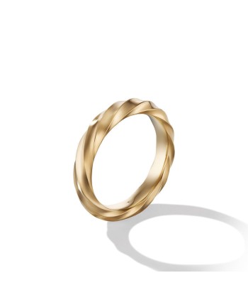 David Yurman Cable Edge Band Ring in Recycled 18K Yellow Gold En savoir plus