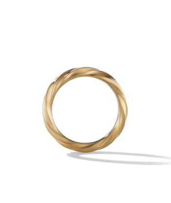 David Yurman Cable Edge Band Ring in Recycled 18K Yellow Gold En savoir plus