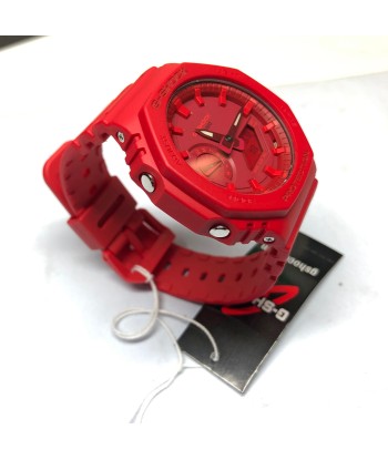 Casio G-Shock Red CasiOak Carbon Core Guard 2100 Series GA2100-4A paiement sécurisé