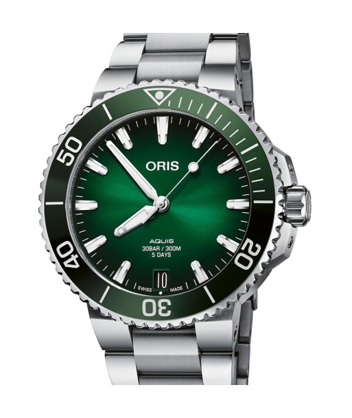 Oris Aquis Date Calibre 400 41.5MM Green Dial and Bezel Watch 01 400 7769 4157-07 8 22 09PEB Economisez 