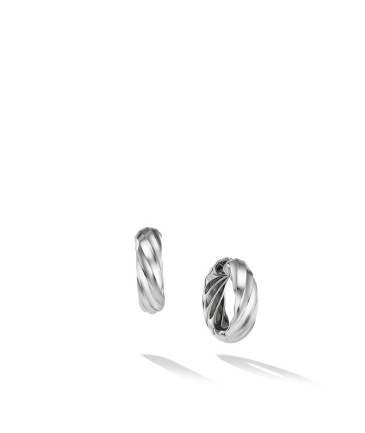 David Yurman Cable Edge Hoop Earrings in Recycled Sterling Silver online