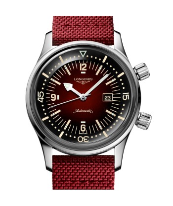 Longines Legend Diver 36MM Bordeaux Dial and Strap Watch L33744402 commande en ligne