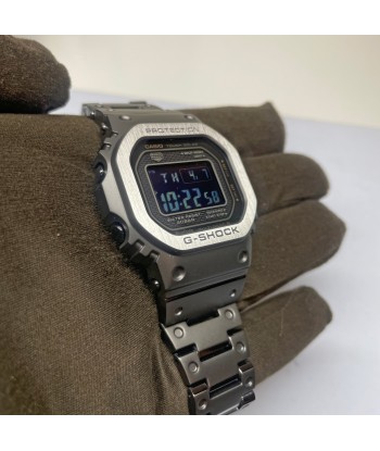 CASIO G-SHOCK Full Metal Square Black 5000 GMWB5000MB-1 Watch Steel Voir les baskets