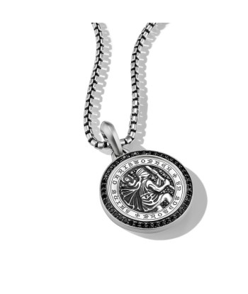 David Yurman St. Christopher Amulet with Pave Black Diamonds basket pas cher