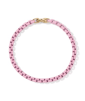 DY Bel Aire Chain Bracelet in Blush with 14K Yellow Gold Accent 2024