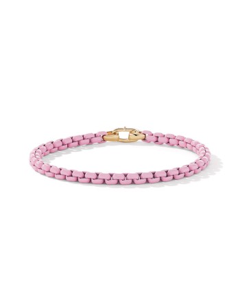 DY Bel Aire Chain Bracelet in Blush with 14K Yellow Gold Accent 2024