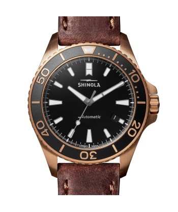 Shinola Bronze Monster Automatic 43mm Limited Gift Set Rumrunner Prohibition Watch ou a consommer sur place