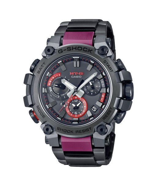 Casio G-Shock MTG MTGB3000BD1A Dark Grey Bordeaux IP Red Bluetooth Watch En savoir plus