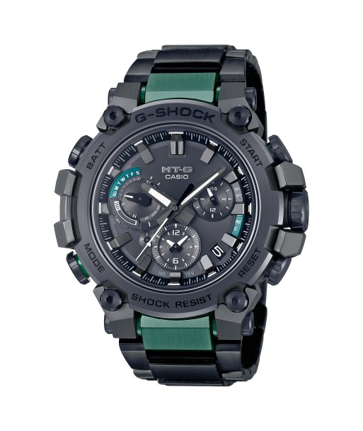 Casio G-Shock MTG MTGB3000BD12 Black & Green IP Bluetooth Watch Comparez et commandez 