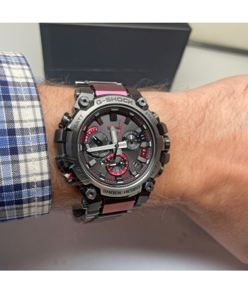 Casio G-Shock MTG MTGB3000BD1A Dark Grey Bordeaux IP Red Bluetooth Watch En savoir plus