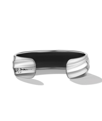 David Yurman Cable Edge Cuff Bracelet in Recycled Sterling Silver, 17MM destockage