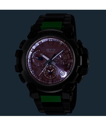 Casio G-Shock MTG MTGB3000BD12 Black & Green IP Bluetooth Watch Comparez et commandez 