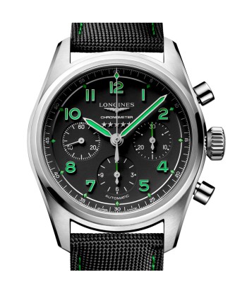 Longines Spirit 42MM Pioneer Edition Titanium Watch Black Green L38291532 Comment ça marche