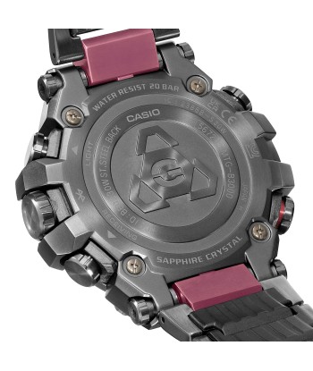 Casio G-Shock MTG MTGB3000BD1A Dark Grey Bordeaux IP Red Bluetooth Watch En savoir plus