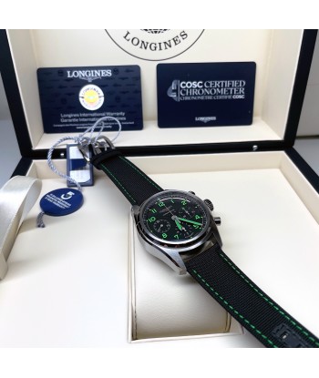 Longines Spirit 42MM Pioneer Edition Titanium Watch Black Green L38291532 Comment ça marche