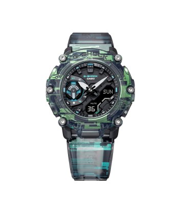 CASIO G-Shock GA2200NN-1A Digital Glitch Effect Clear Jelly Watch Limited livraison gratuite