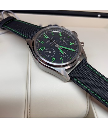 Longines Spirit 42MM Pioneer Edition Titanium Watch Black Green L38291532 Comment ça marche